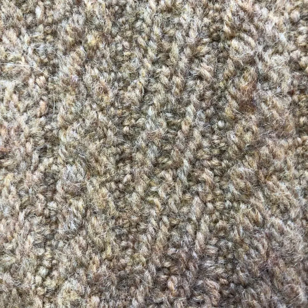 Weave of the Irish brown scarf handcrafted in Ireland 100% merino wool fisherman